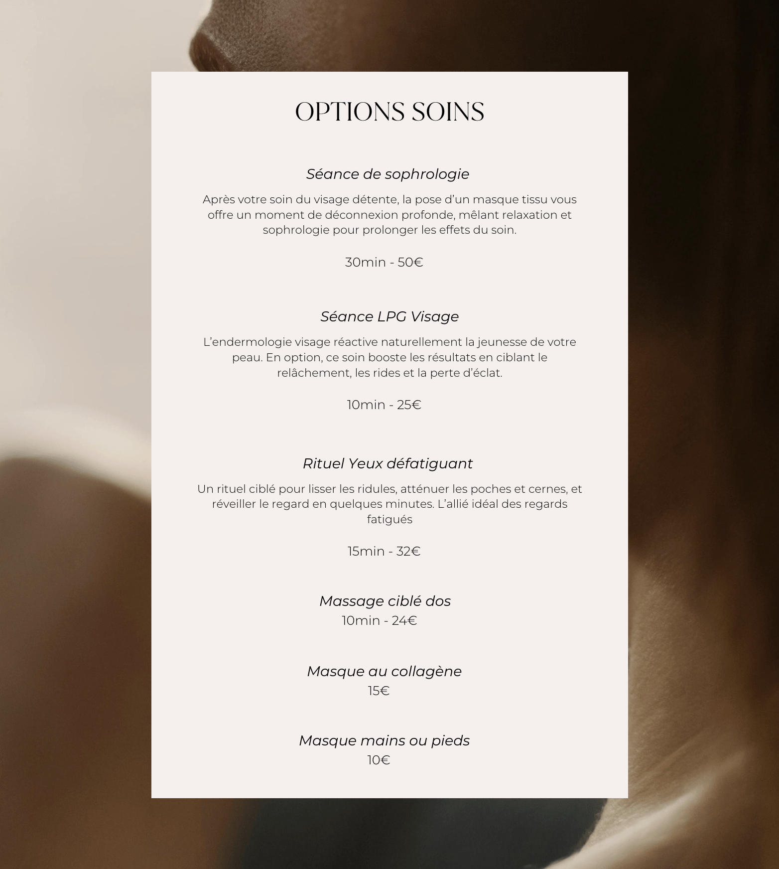 soin visage biologique recherche